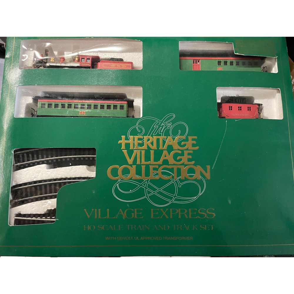 Dept 56 Heritage Village Collection Village Express HO Scale Train Set AS IS